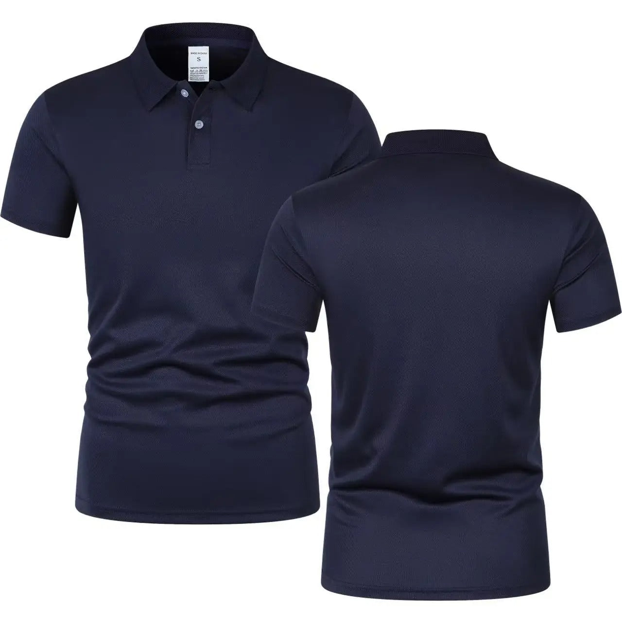 Solid color polo shirt ultra-light men's