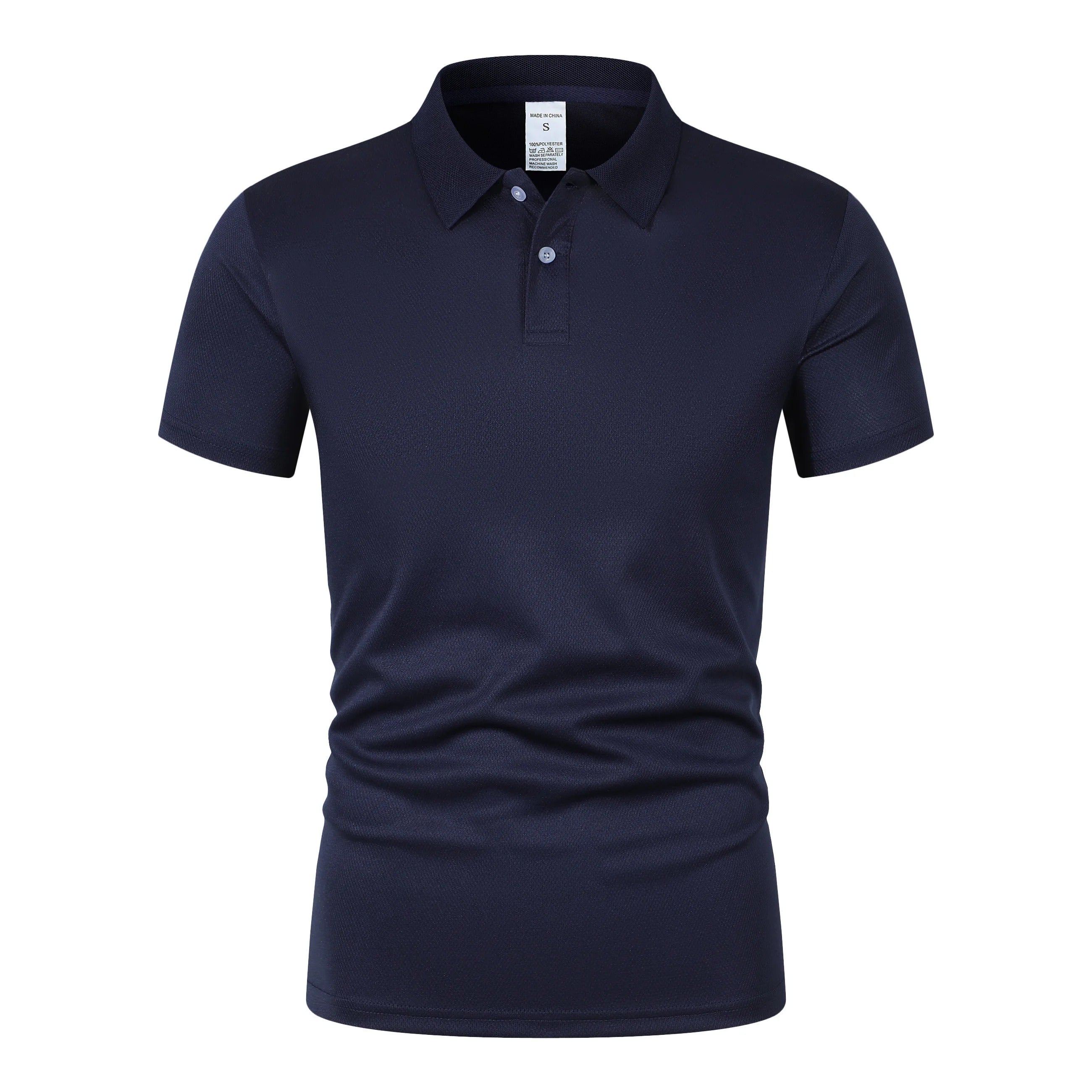 Solid color polo shirt ultra-light men's