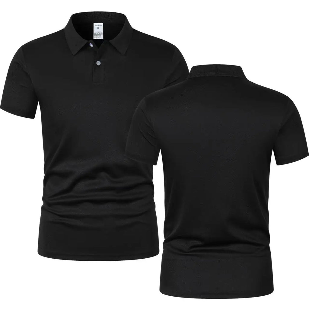 Solid color polo shirt ultra-light men's
