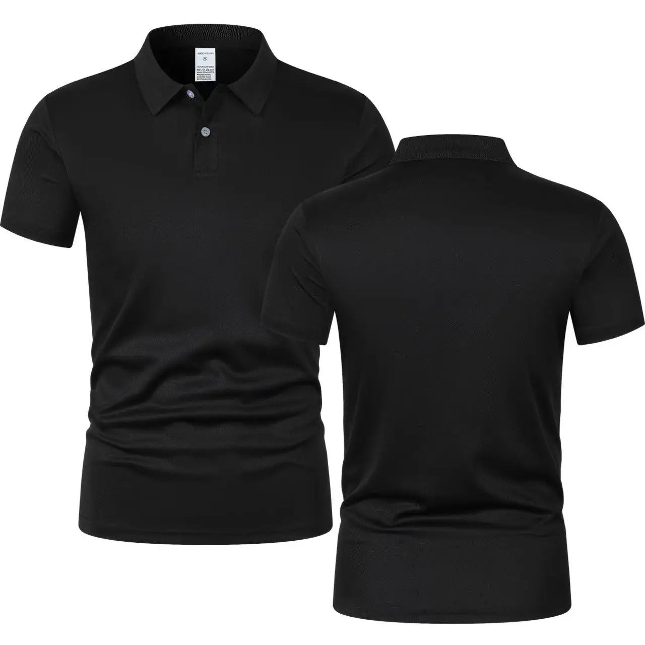 Solid color polo shirt ultra-light men's