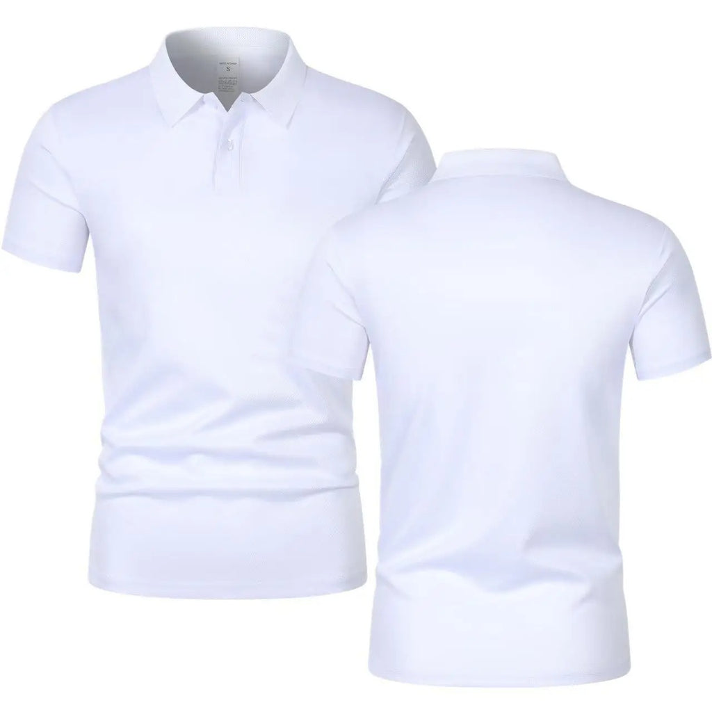Solid color polo shirt ultra-light men's